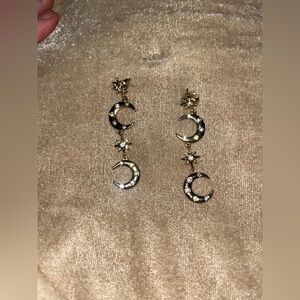 Moon and stars earrings